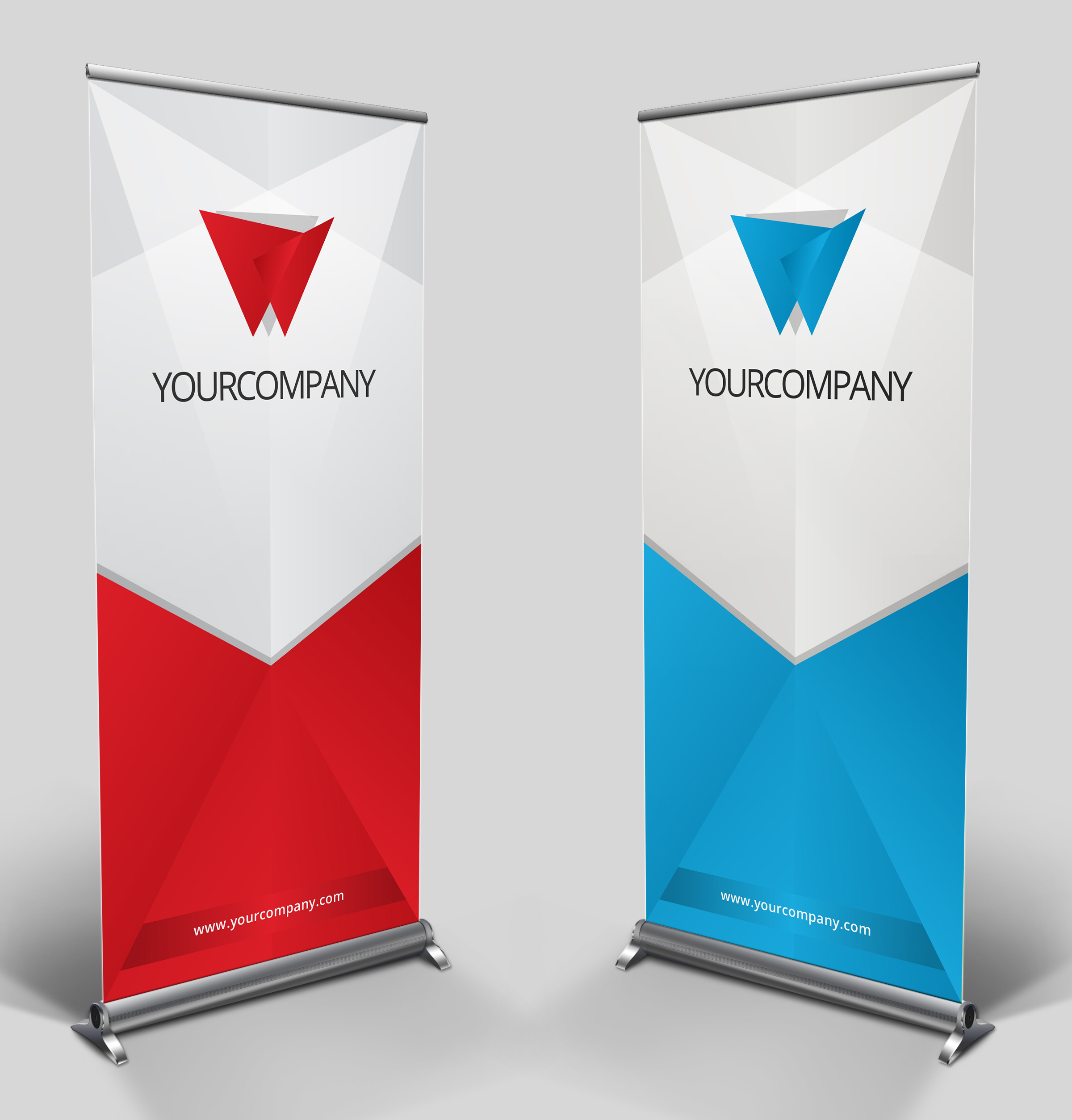 Oprolbanner PVC-stijve folie